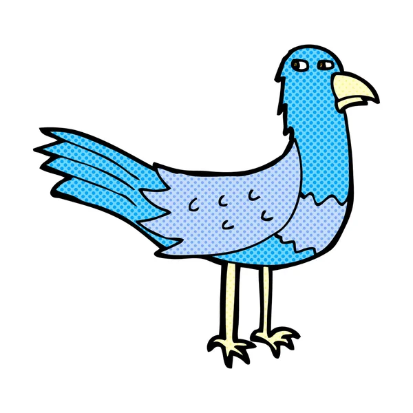 Comic cartoon bird — Stock Vector