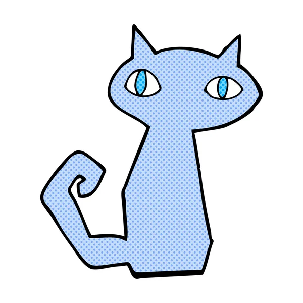 Komiska tecknad katt — Stock vektor