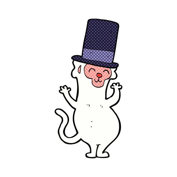 Komik karikatür maymun top şapkalı — Stok Vektör