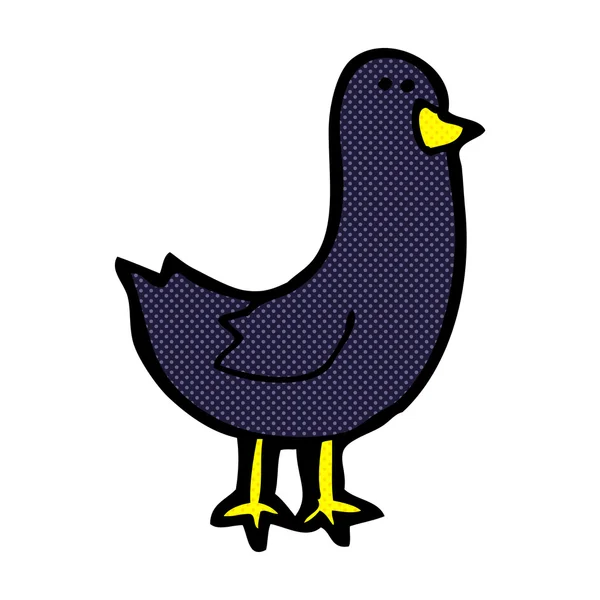 Bande dessinée oiseau — Image vectorielle