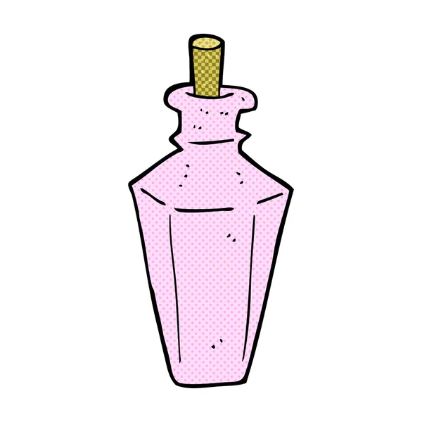BD dessin animé parfum parfum bouteille — Image vectorielle