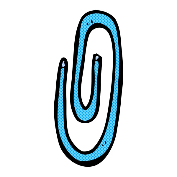 Komiska cartoon röd paperclip — Stock vektor