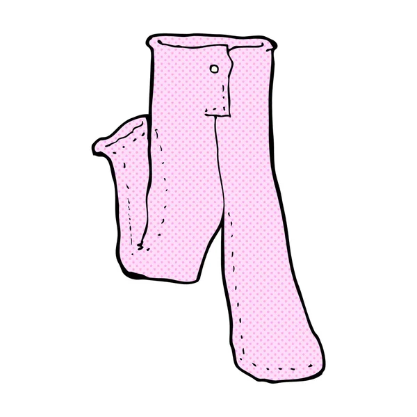 Comic-Cartoon Paar rosa Hosen — Stockvektor