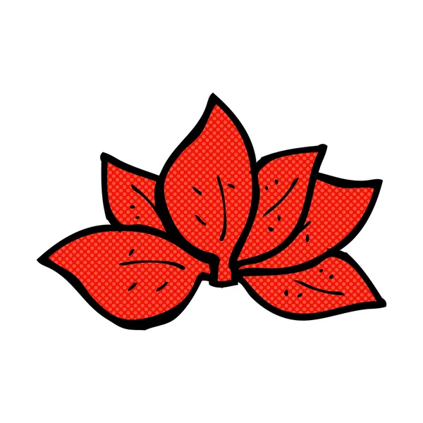 Bande dessinée feuilles symbole — Image vectorielle