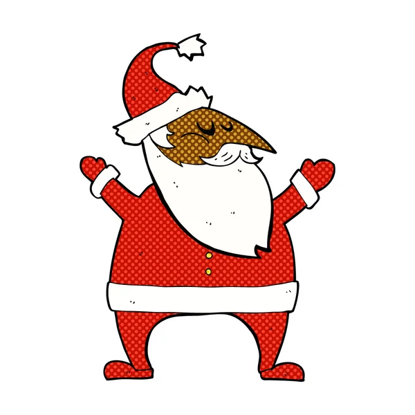 Historieta de dibujos animados santa claus — Archivo Imágenes Vectoriales