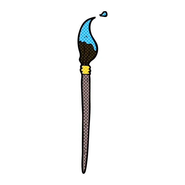 Komik karikatür sanatçının fırça — Stok Vektör