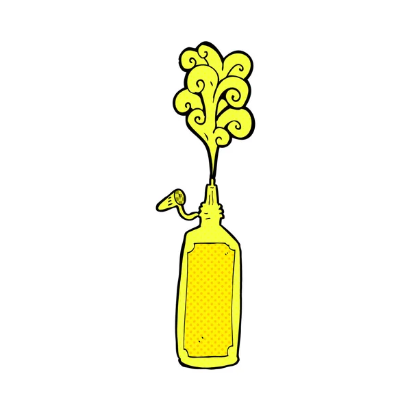 Komik karikatür hardal şişesi — Stok Vektör