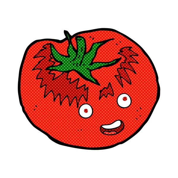 Comic cartoon tomato — Stock Vector