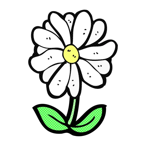 Comic cartoon flower symbol — Stock Vector