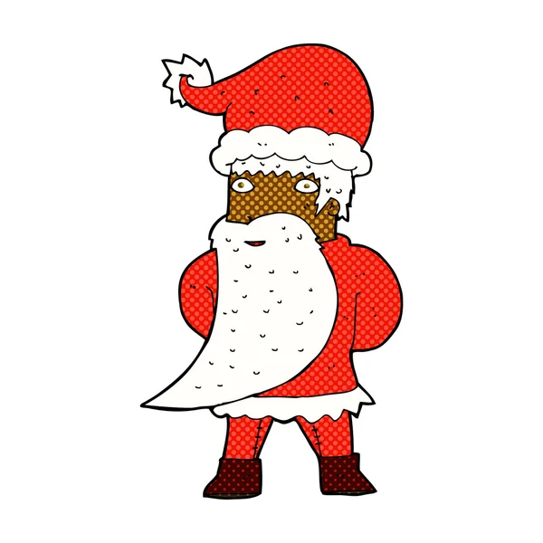 Comic cartoon santa claus — Stock Vector