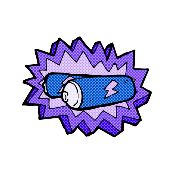 Komiska cartoon batterier — Stock vektor