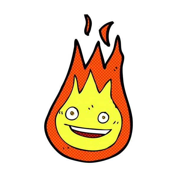 コミック漫画フレンドリーな火の玉 — ストックベクタ