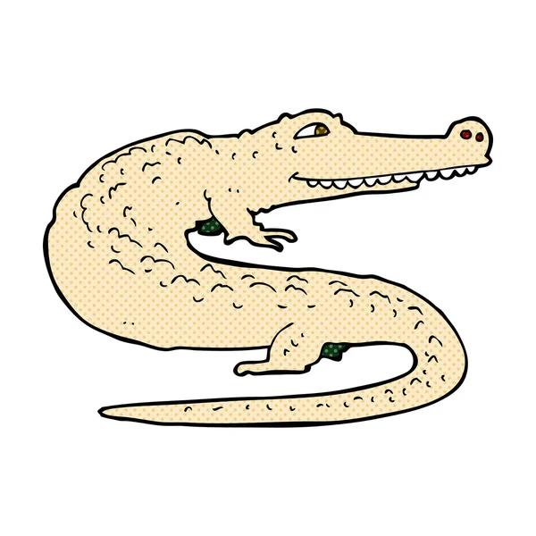 Komiks kreskówka aligator — Wektor stockowy