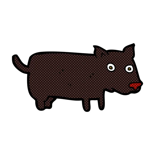 Dessin animé comique petit chien — Image vectorielle