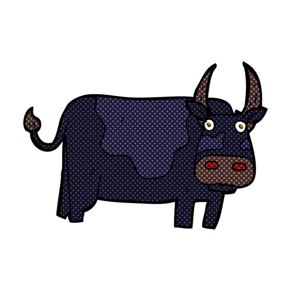 Comic cartoon bull — Stock Vector