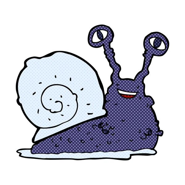 Γελοιογραφία κωμικό σαλιγκάρι — Διανυσματικό Αρχείο