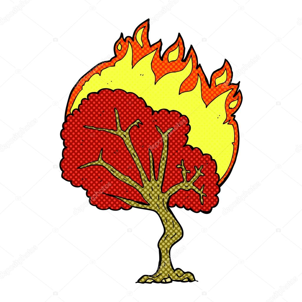 Arbre En Feu Dessin Facile