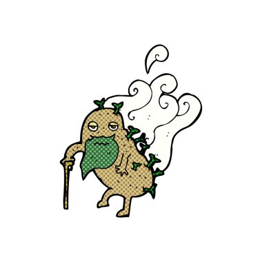 komik karikatür eski patates