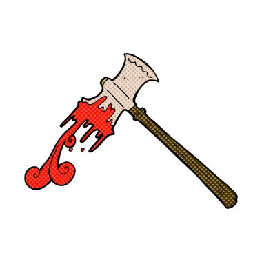 komik karikatür avcı balta