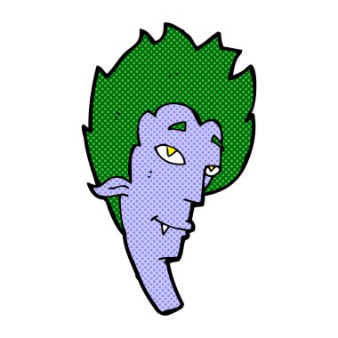 komik karikatür vampir kafa