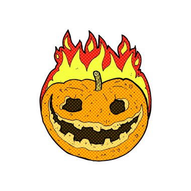 komik karikatür ürkütücü kabak