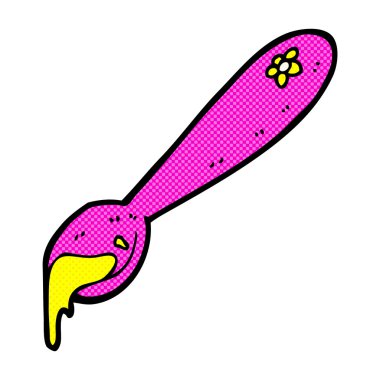 komik karikatür kaşık