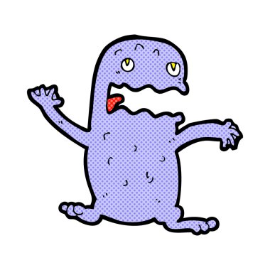 komik karikatür komik kurbağa