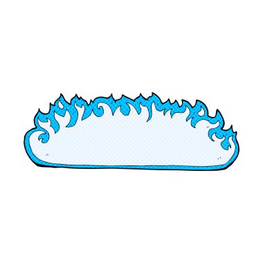 komik çizgi film korkunç yangın kenarlık