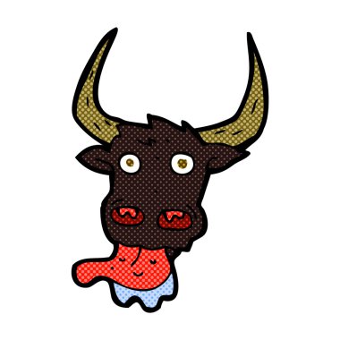 komik karikatür inek yüzü