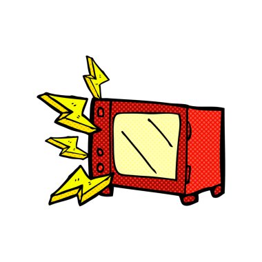 komik karikatür mikrodalga