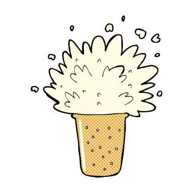 komik karikatür köpüklü bira