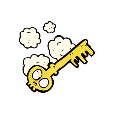 komik karikatür ürkütücü anahtarı