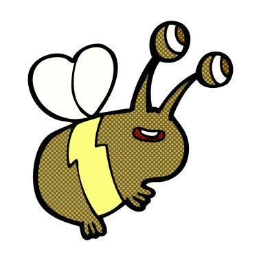 komik karikatür mutlu arı