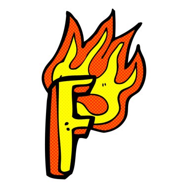 komik karikatür yanan mektup