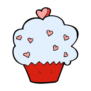 komik karikatür cupcake