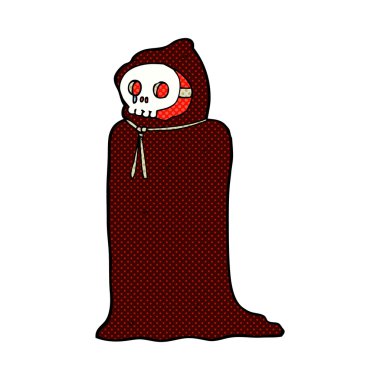komik karikatür spooky halloween kılık