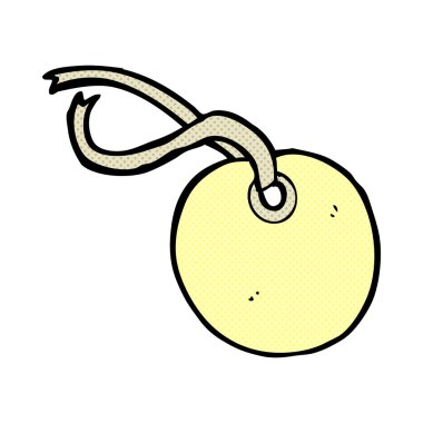 komik karikatür Bagaj etiketi