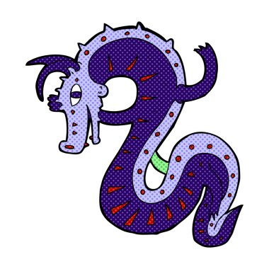 Sakson ejderha komik karikatür