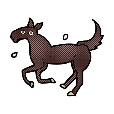 terleme komik karikatür at