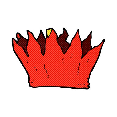 komik karikatür kağıt taç