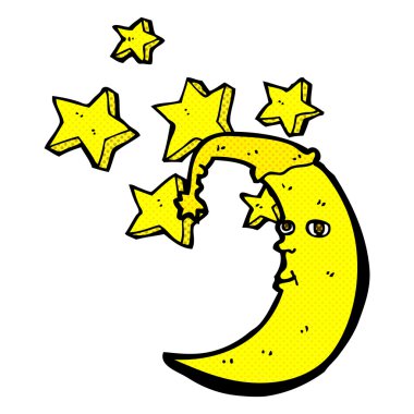 uykulu ay komik karikatür