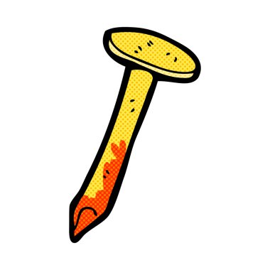 komik karikatür kanlı çivi