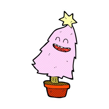 komik çizgi film dans Noel ağacı