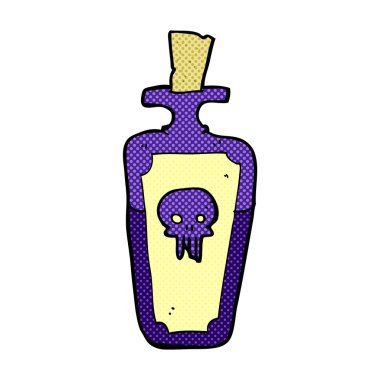 komik karikatür iksir şişesi