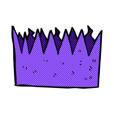 komik karikatür kağıt taç