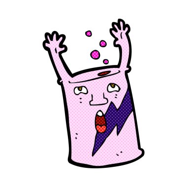 komik karikatür soda karakter