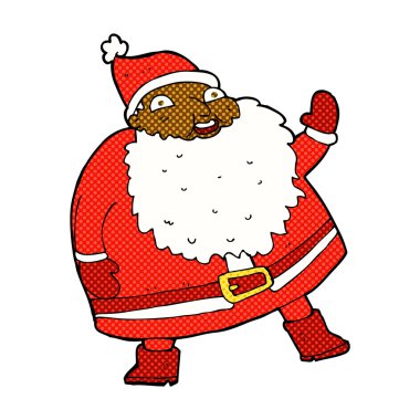 komik sallayarak santa claus komik karikatür