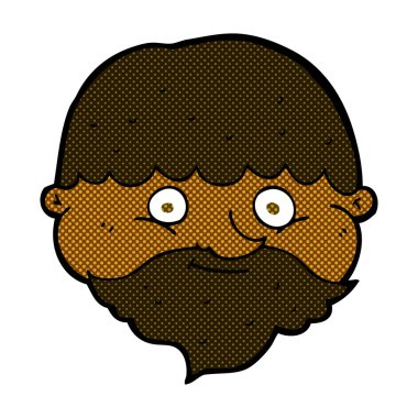 komik karikatür sakallı adam