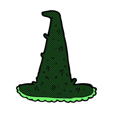 komik çizgi film korkunç cadı şapka