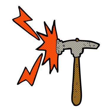 komik karikatür çekiç